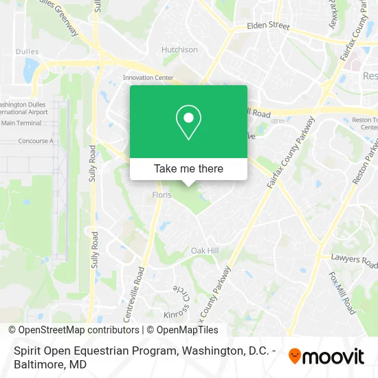 Spirit Open Equestrian Program map