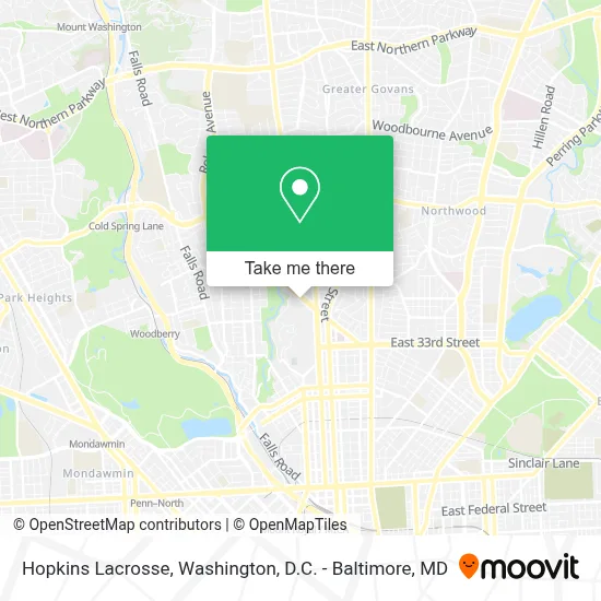 Hopkins Lacrosse map