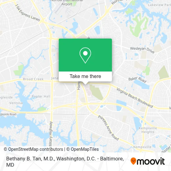 Bethany B. Tan, M.D. map
