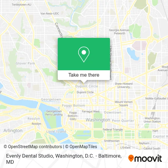 Evenly Dental Studio map