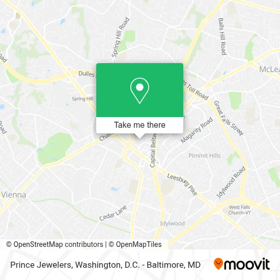 Prince Jewelers map