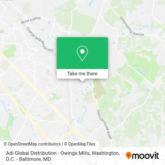 Adi Global Distribution - Owings Mills map