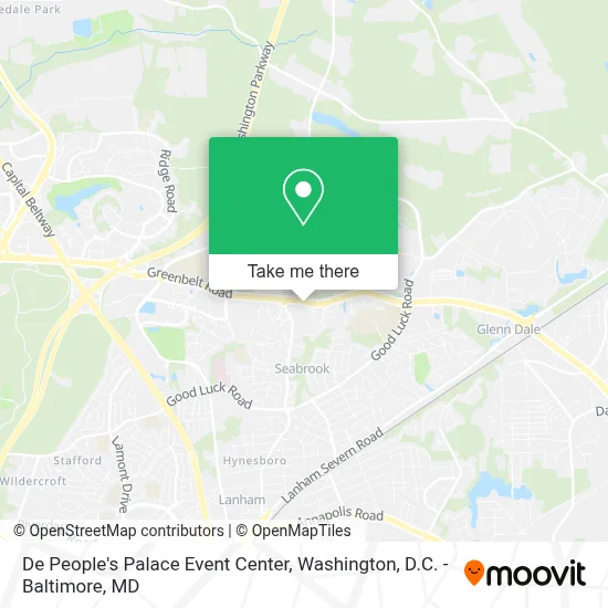 De People's Palace Event Center map
