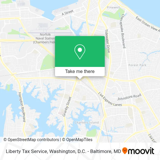 Liberty Tax Service map