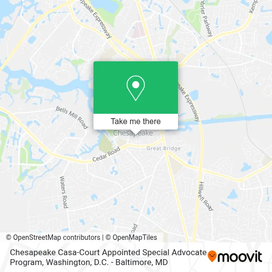 Chesapeake Casa-Court Appointed Special Advocate Program map