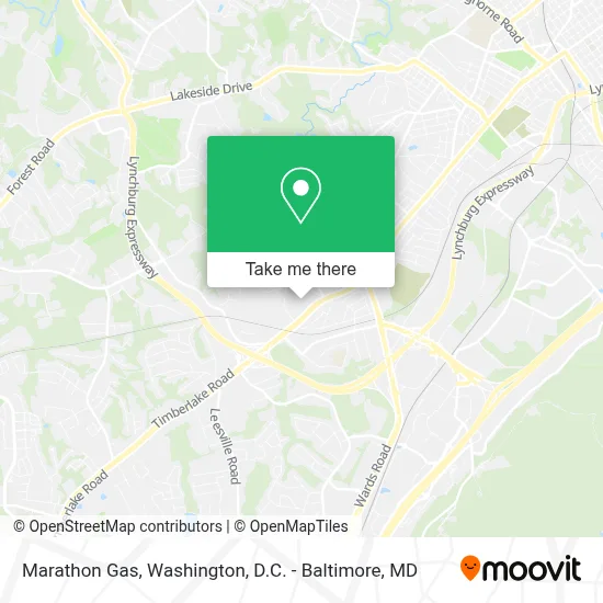Marathon Gas map