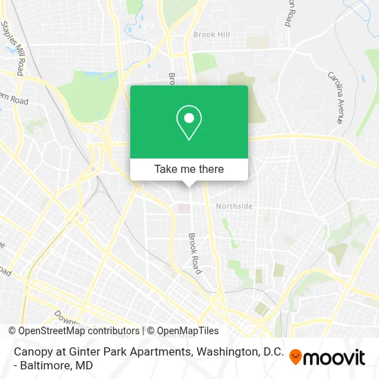 Canopy at Ginter Park Apartments map