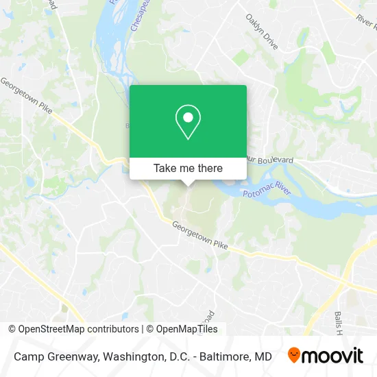 Camp Greenway map