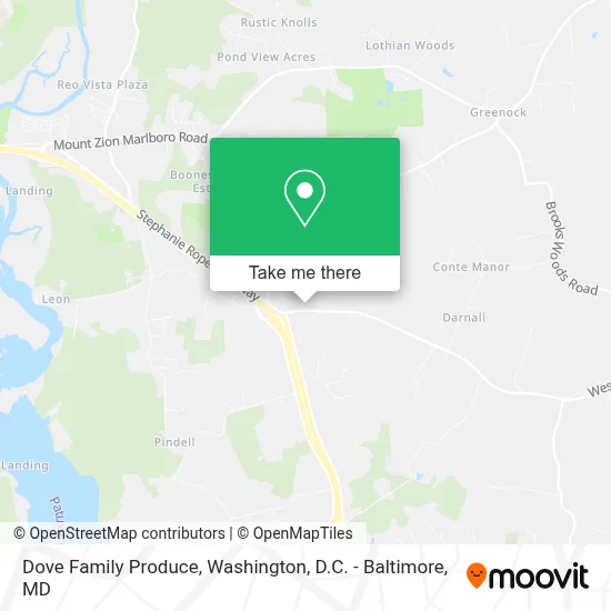 Dove Family Produce map