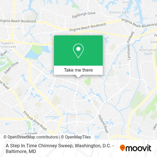 A Step In Time Chimney Sweep map