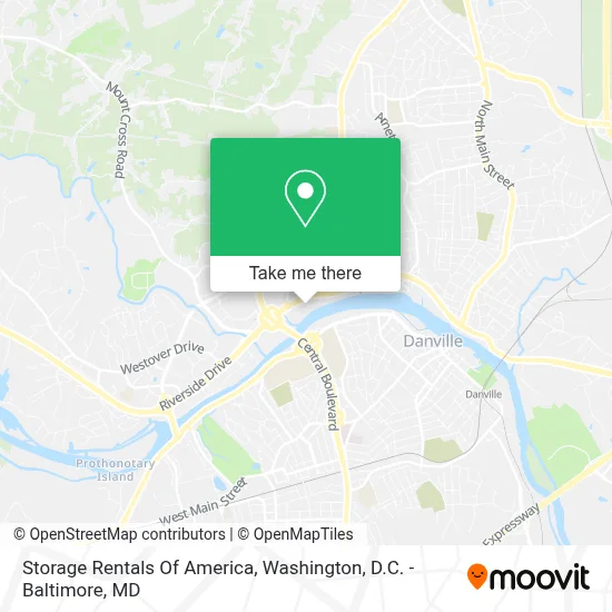 Storage Rentals Of America map
