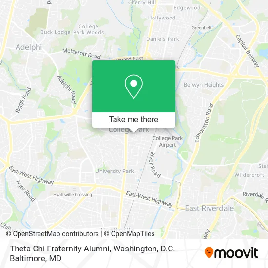 Theta Chi Fraternity Alumni map