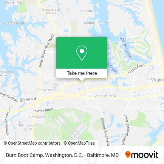 Burn Boot Camp map