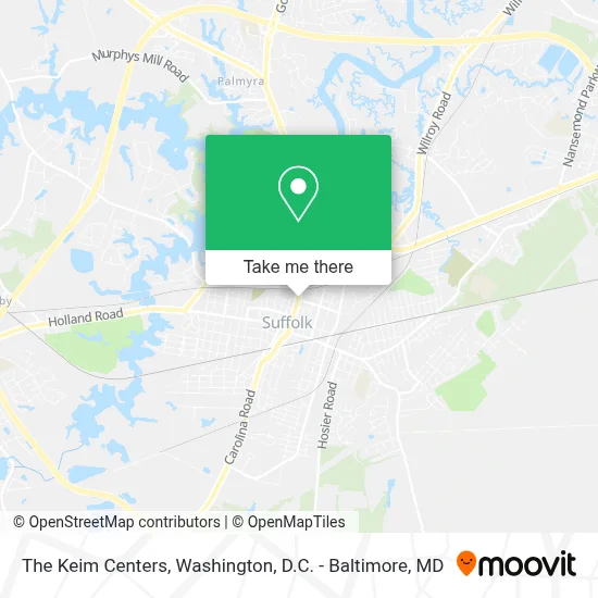 The Keim Centers map