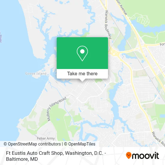 Ft Eustis Auto Craft Shop map