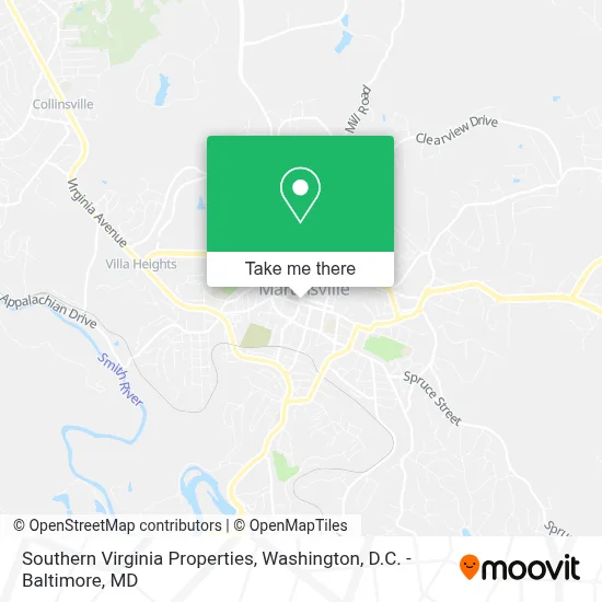 Southern Virginia Properties map