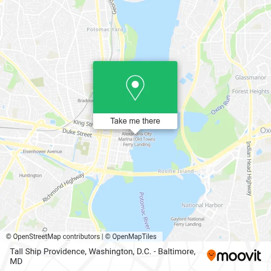 Tall Ship Providence map