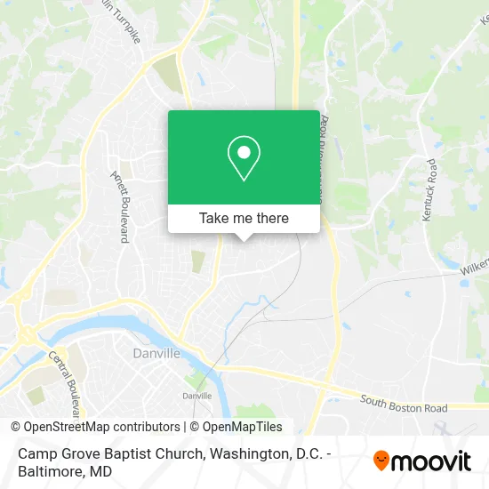 Camp Grove Baptist Church map
