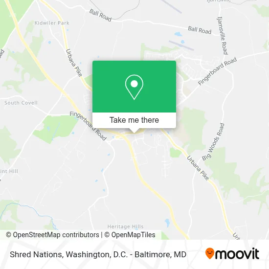 Shred Nations map