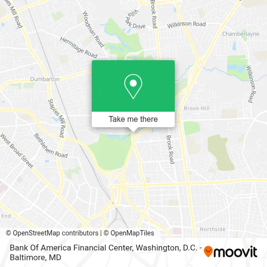 Bank Of America Financial Center map