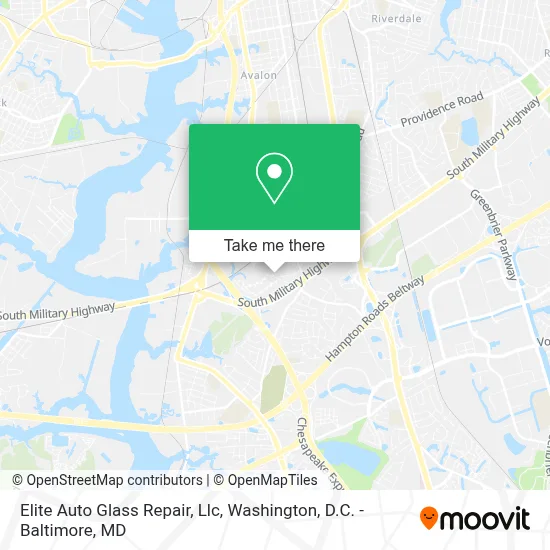 Elite Auto Glass Repair, Llc map