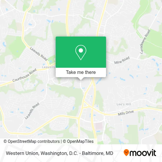 Western Union map