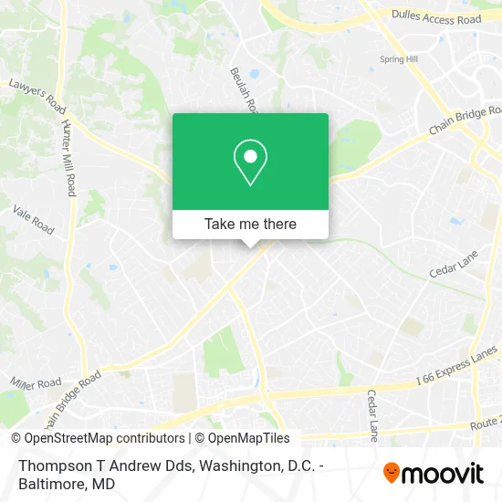 Thompson T Andrew Dds map