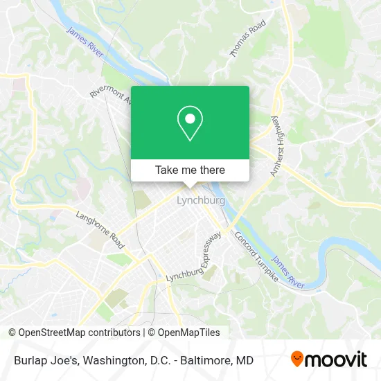 Burlap Joe's map