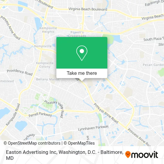 Easton Advertising Inc map