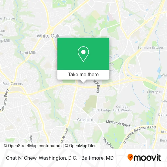 Chat N' Chew map