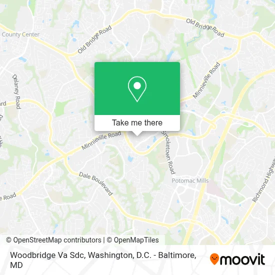 Woodbridge Va Sdc map