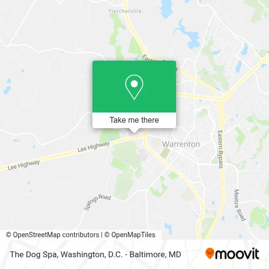The Dog Spa map