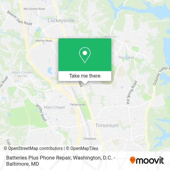 Batteries Plus Phone Repair map