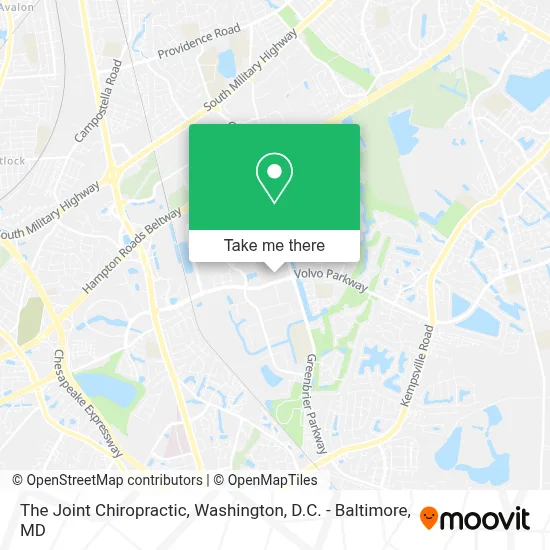 The Joint Chiropractic map