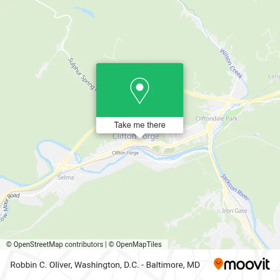 Robbin C. Oliver map