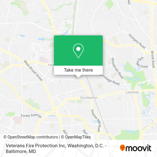 Veterans Fire Protection Inc map