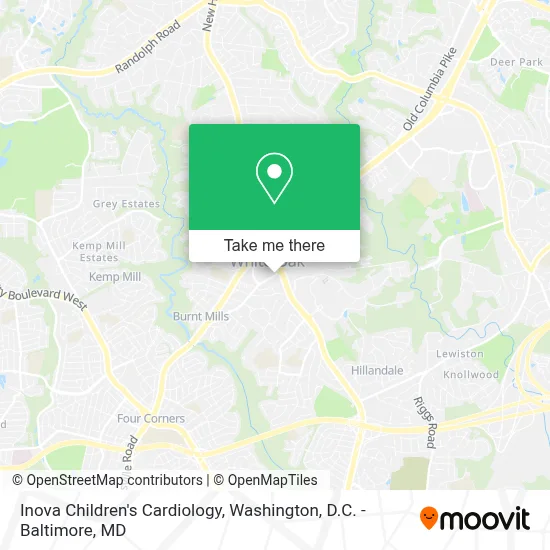 Inova Children's Cardiology map