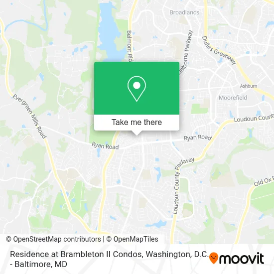 Residence at Brambleton II Condos map