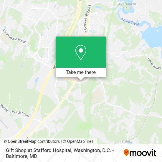 Gift Shop at Stafford Hospital map