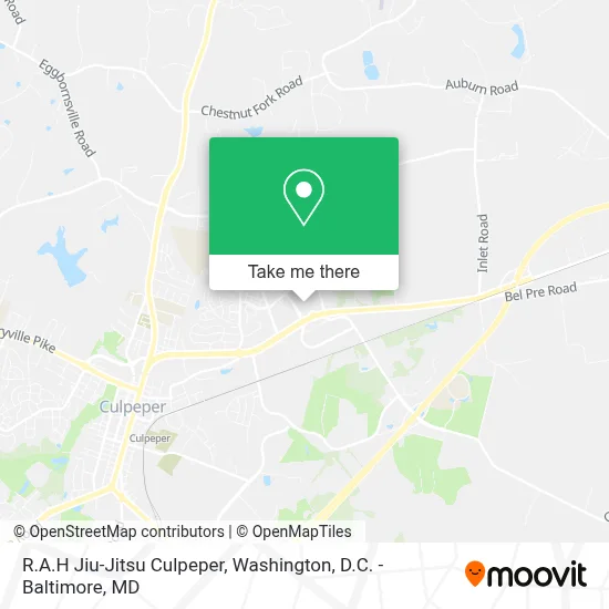 R.A.H Jiu-Jitsu Culpeper map