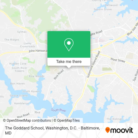 The Goddard School map