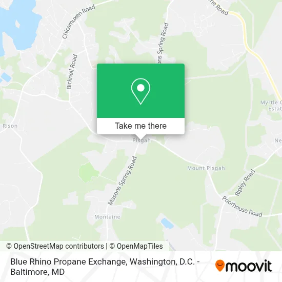 Blue Rhino Propane Exchange map