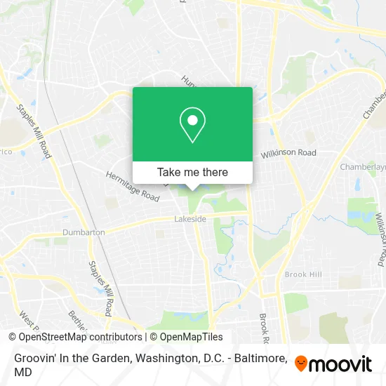Groovin' In the Garden map