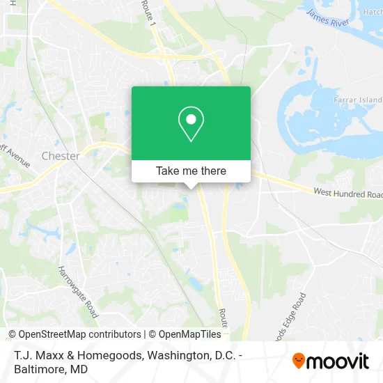 T.J. Maxx & Homegoods map