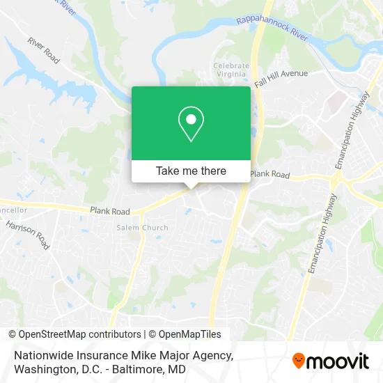Nationwide Insurance Mike Major Agency map