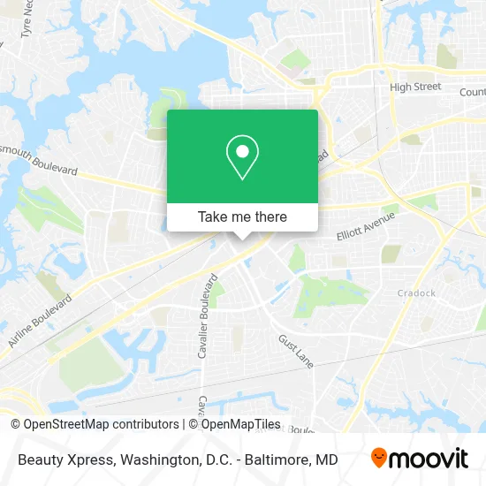 Beauty Xpress map