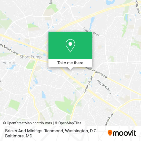 Bricks And Minifigs Richmond map
