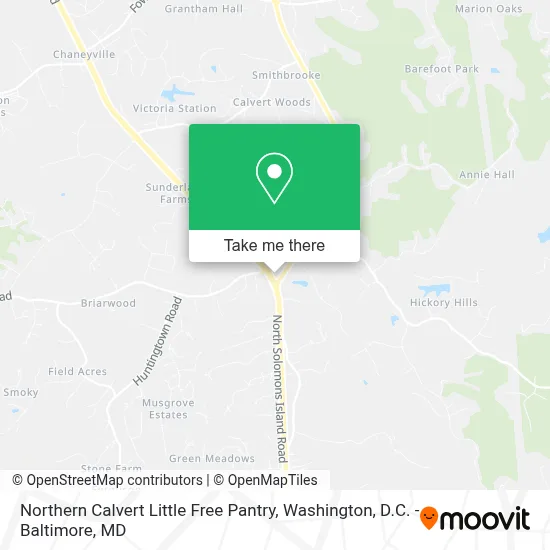 Northern Calvert Little Free Pantry map
