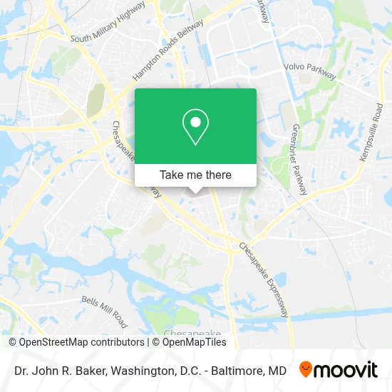 Dr. John R. Baker map