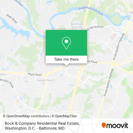 Bock & Company Residential Real Estate map